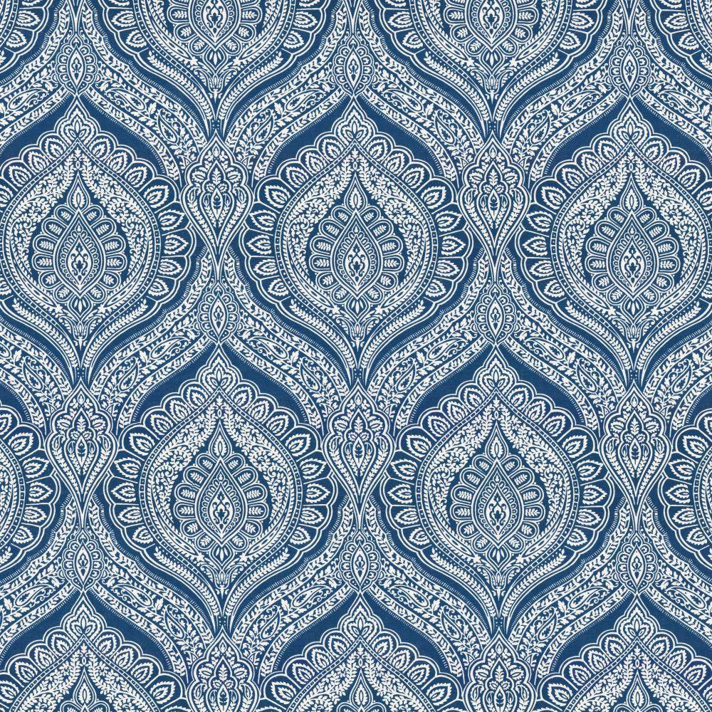 Impromptu Cobalt by Kasmir Fabric 5115 100% Cotton
 SPAIN </p><p>Repeat: Horizontal: 13 4/8 inches and Vertical: 27 inches 54 - 55 - Fabric Carolina -