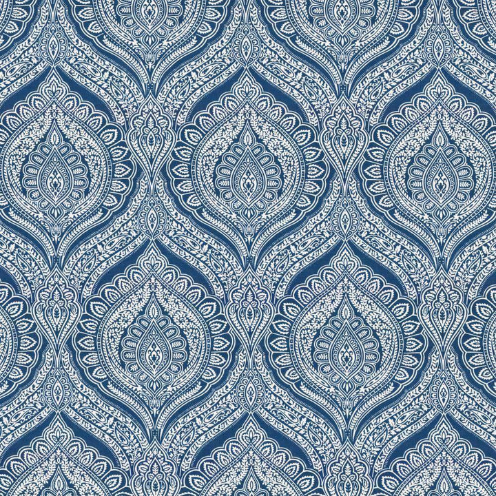 Impromptu Cobalt by Kasmir Fabric 5115 SPAIN 100,000 Wyzenbeek Double Rubs H: 13 4/8 inches, V:27 inches 54 - 55 - Fabric Carolina - Kasmir