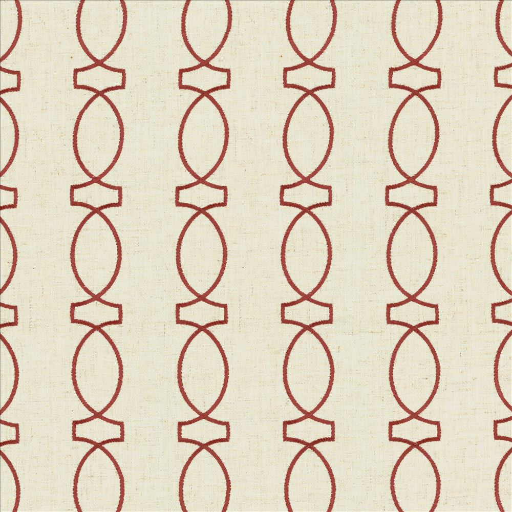 In Order Coral by Kasmir Fabric 5146 85% Polyester
11% Rayon
4% Linen
 CHINA </p><p>Repeat: Horizontal: 3 4/8 inches and Vertical: 4 inches 53 - Fabric Carolina -
