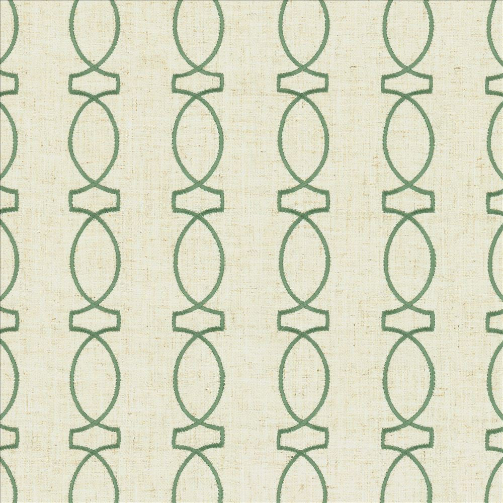 In Order Sea by Kasmir Fabric 5142 85% Polyester
11% Rayon
4% Linen
 CHINA </p><p>Repeat: Horizontal: 3 4/8 inches and Vertical: 4 inches 53 - Fabric Carolina -