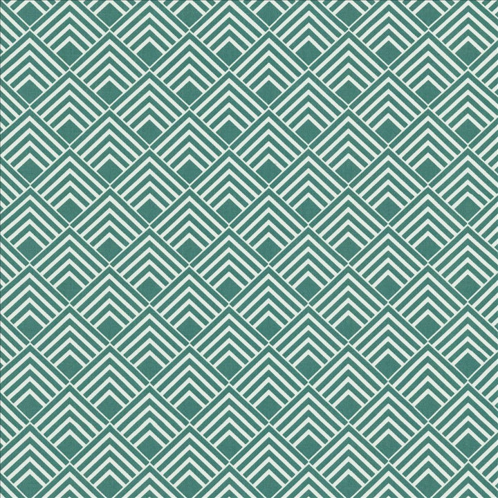 Indicate Turquoise  by Kasmir Fabric See sample 100% Cotton
 TURKEY 10,000 Martindale Cycles </p><p>Repeat: Horizontal: 2 5/8 inches and Vertical: 2 5/8 inches 63  - Fabric Carolina -