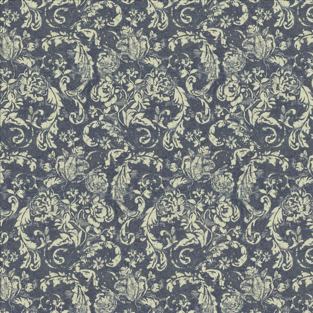 Indonesia Navy by Kasmir Fabric 5143 57% Polyester
43% Cotton
 INDIA </p><p>Repeat: Horizontal: 13 6/8 inches and Vertical: 28 4/8 inches 55 - Fabric Carolina -