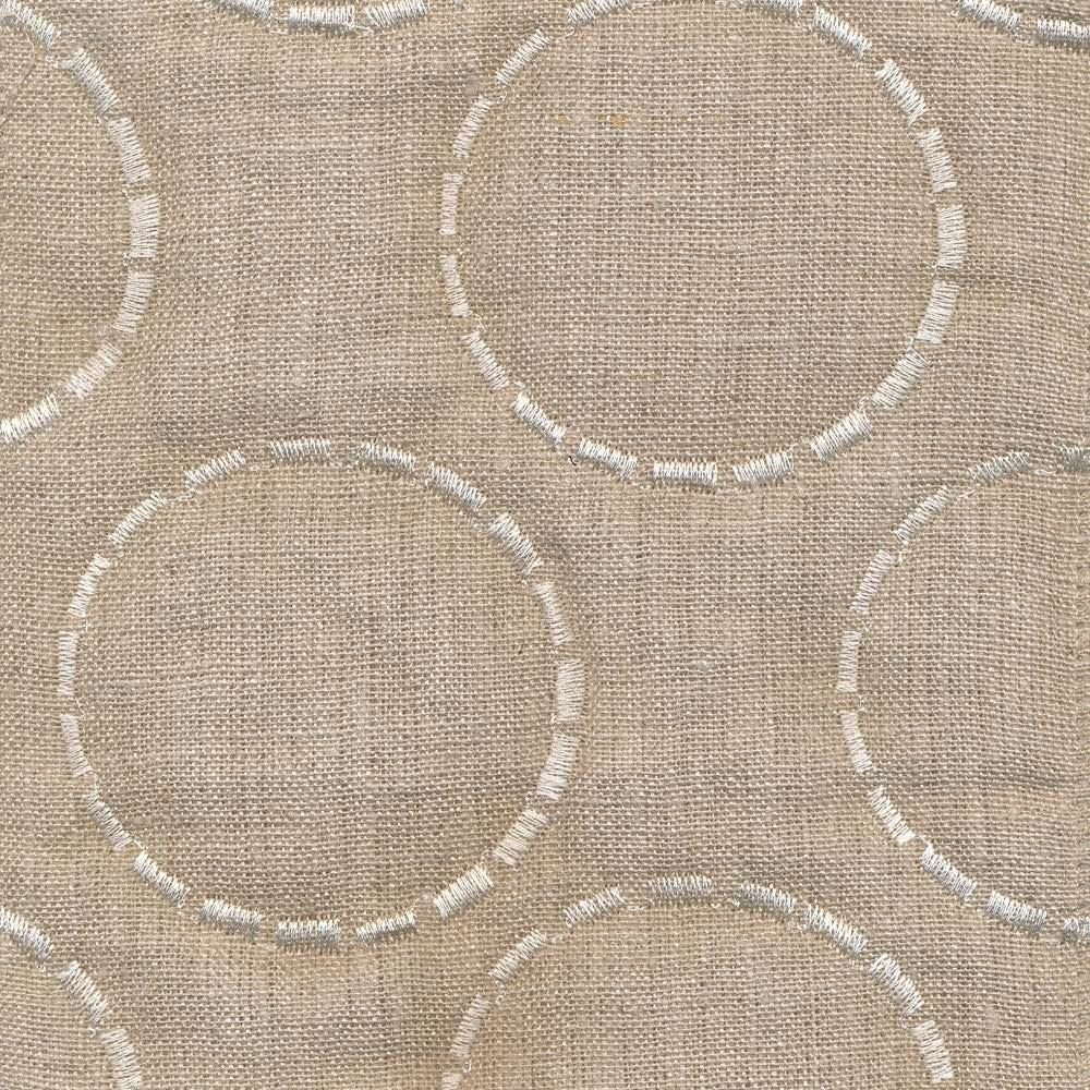Inner Circle Sandstone  by Kasmir Fabric See sample 65% Flax
25% Cotton
10% Viscose
 INDIA Not Tested </p><p>Repeat: Horizontal: 3 4/8 inches and Vertical: 4 6/8 inches 51  - Fabric Carolina -