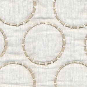 Inner Circle White Linen by Kasmir Fabric