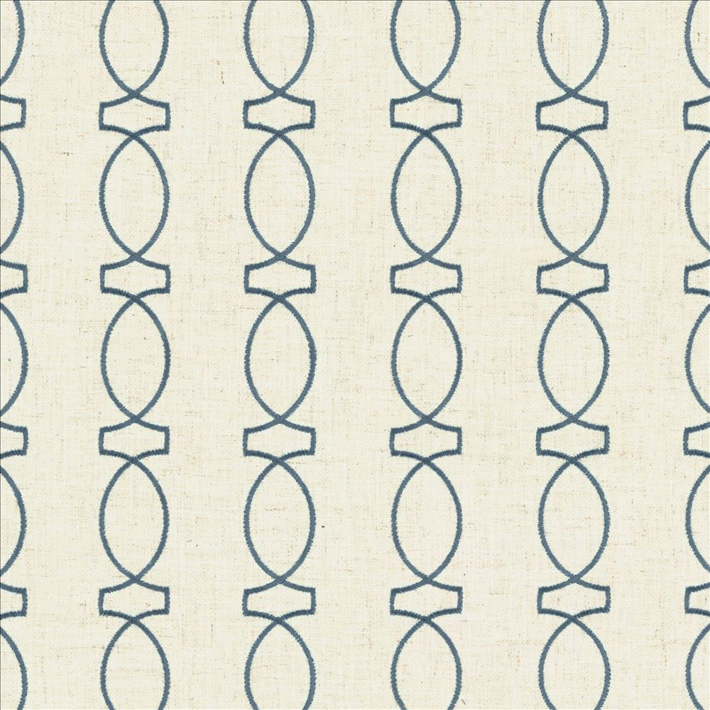 In Order Lake by Kasmir Fabric 5143 85% Polyester
11% Rayon
4% Linen
 CHINA </p><p>Repeat: Horizontal: 3 4/8 inches and Vertical: 4 inches 53 - Fabric Carolina -