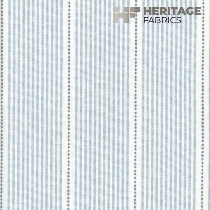Interchange Cornflower by Heritage Designer Fabric - 52% Cotton 48% Polyester India 45,000 Horizontal: 2.75" and Vertical: N/A 54" - Swanky Fabrics -