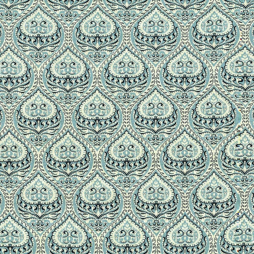 Interlude Damask Fresh Air by Kasmir Fabric 5107 80% Polyester 20% Linen CHINA 35,000 Wyzenbeek Double Rubs Horizontal: 8 inches and Vertical: 11 4/8 inches 53 - Fabric Carolina -