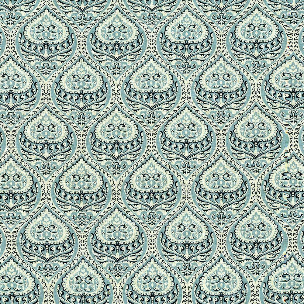 Interlude Damask Fresh Air by Kasmir Fabric 5107 CHINA H: 8 inches, V:11 4/8 inches 57 - Fabric Carolina - Kasmir