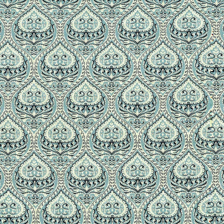 Interlude Damask Fresh Air by Kasmir Fabric 5107 CHINA H: 8 inches, V:11 4/8 inches 57 - Fabric Carolina - Kasmir