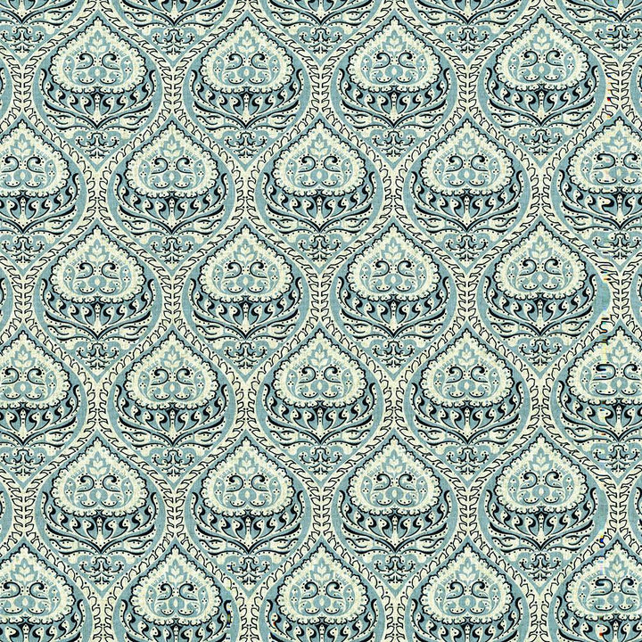 Interlude Damask Fresh Air by Kasmir Fabric 5107 80% Polyester
20% Linen
 CHINA </p><p>Repeat: Horizontal: 8 inches and Vertical: 11 4/8 inches 53 - Fabric Carolina -