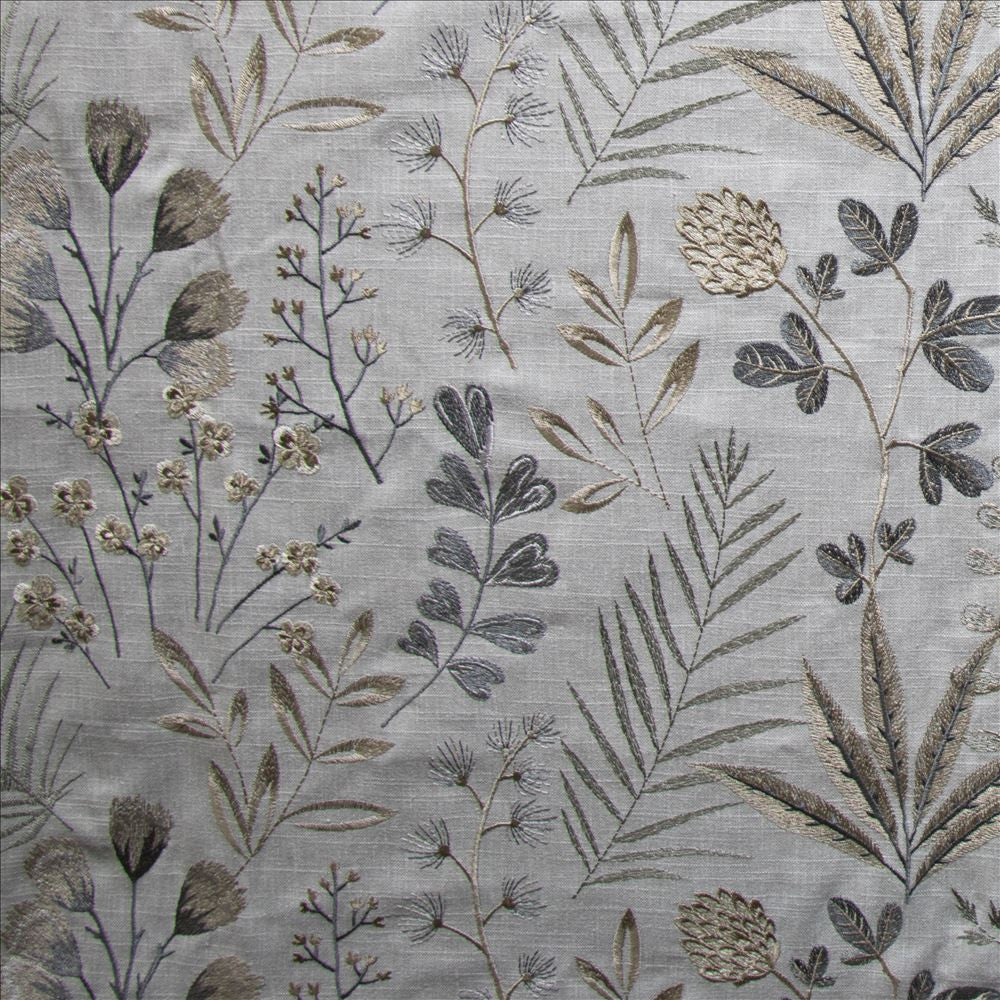 Inza Midnight  by Kasmir Fabric 1476 58% Cotton 42% Polyester  INDIA  </p><p>Repeat: Horizontal: 26 2/8 inches and Vertical: 12 6/8 inches 52  - Fabric Carolina -