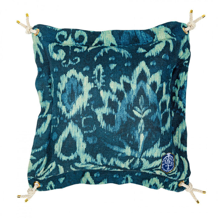 Mind The Gap Pillows IONIAN Cushion (LC40115) | LC40115 | SUNDANCE VILLA | 20 x 20 in | Indigo, Turquoise | Fabric Carolina | https://www.fabriccarolina.com/