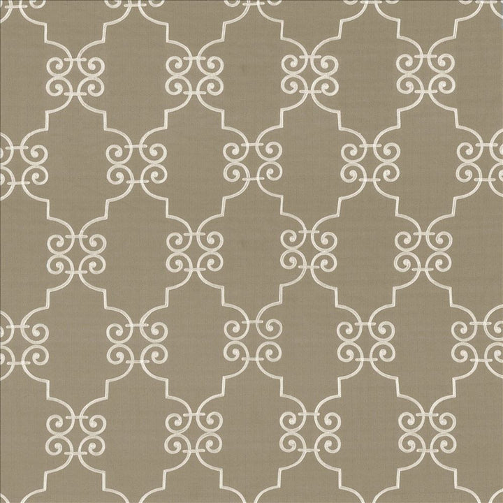 Ionic Scroll Silver Cloud by Kasmir Fabric 5111 100% Polyester
 CHINA Not Tested </p><p>Repeat: Horizontal: 7 4/8 inches and Vertical: 12 inches 52 - Fabric Carolina -