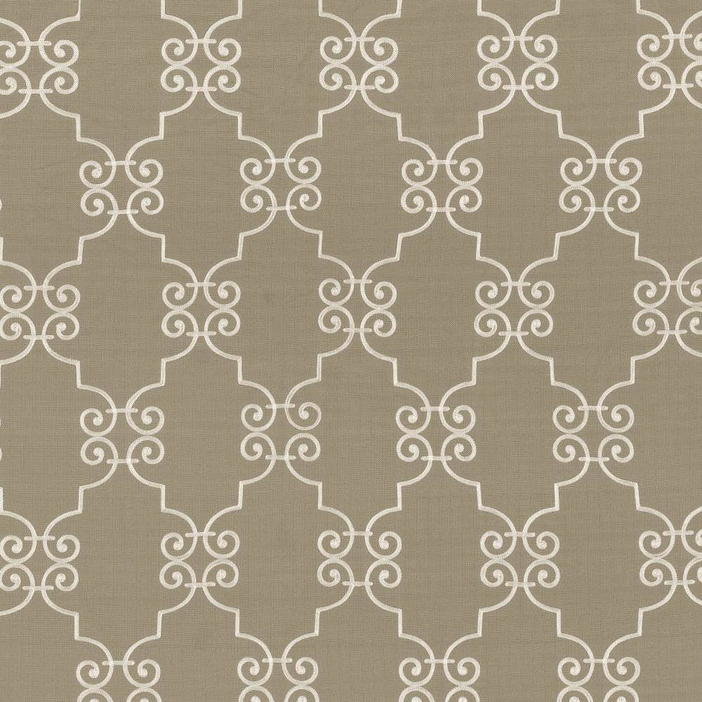 Ionic Scroll Silver Cloud by Kasmir Fabric 5111 CHINA Not Tested H: 7 4/8 inches, V:12 inches 52 - 59 - Fabric Carolina - Kasmir