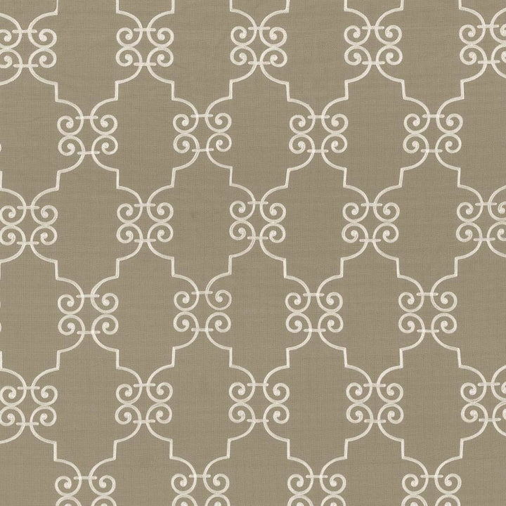 Ionic Scroll Silver Cloud by Kasmir Fabric 5111 CHINA Not Tested H: 7 4/8 inches, V:12 inches 52 - 59 - Fabric Carolina - Kasmir