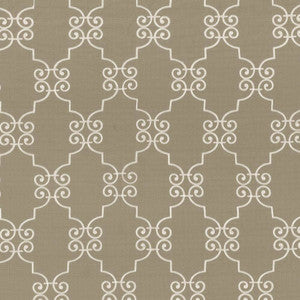 Ionic Scroll Silver Cloud by Kasmir Fabric