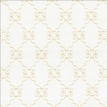 Ionic Scroll Snowflake by Kasmir Fabric 5111 100% Polyester CHINA Not Tested H: 7 4/8 inches, V: 12 inches 52 - 59 - Fabric Carolina - Kasmir