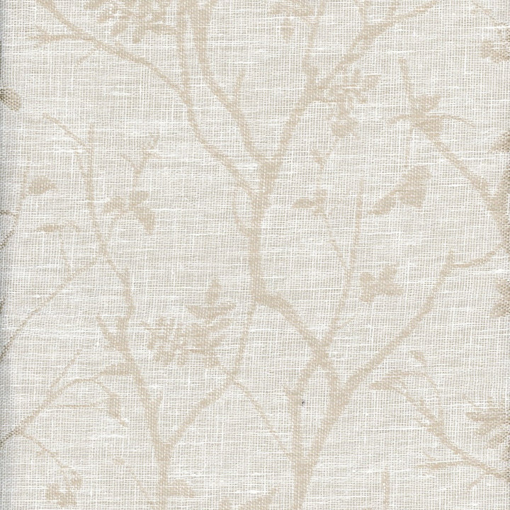 Isadora French Vanilla by Heritage Fabric - 36% Linen 35% Polyester 29% Cotton - India - V: 14.5"  H: 13.5" - 54" - Fabric Carolina -
