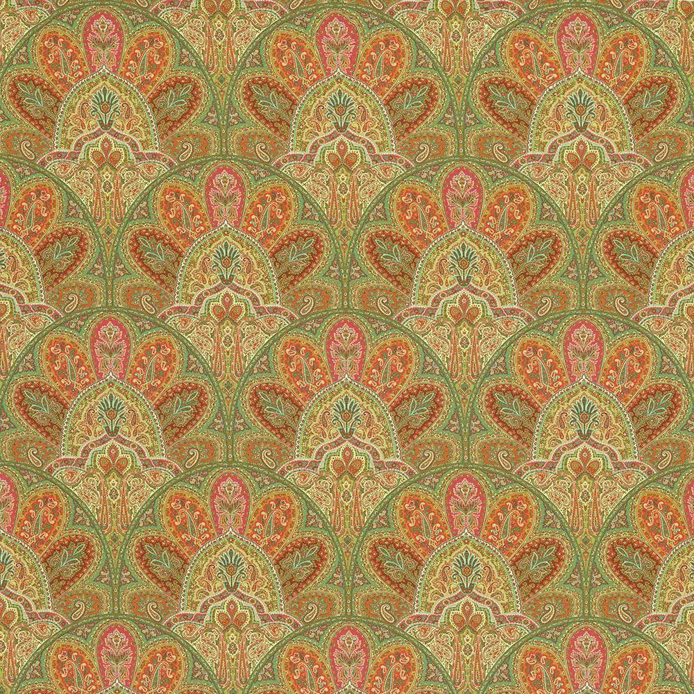 Ismir Paisley Sunstone by Kasmir Fabric 1417 PERU 42,000 Wyzenbeek Double Rubs H: 18 inches, V:25 2/8 inches 54 - Fabric Carolina - Kasmir