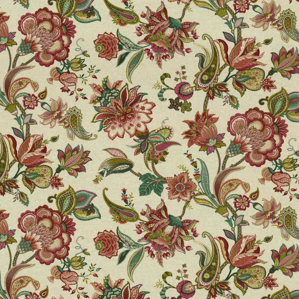 Itzel Geranium by Kasmir Fabric 5155 90% Cotton
5% Flax
5% Rayon
 USA </p><p>Repeat: Horizontal: 54 inches and Vertical: 26 4/8 inches 54 - Fabric Carolina -