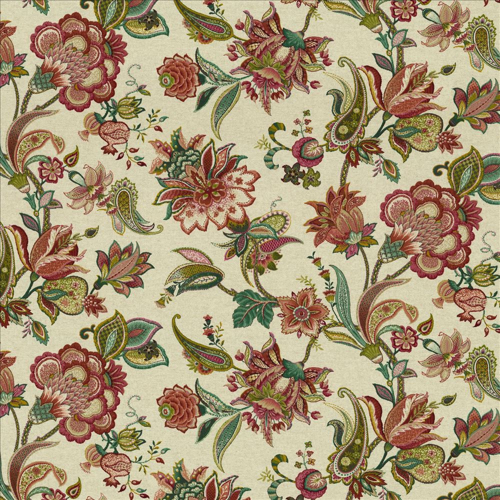 Itzel Geranium by Kasmir Fabric 5155 90% Cotton
5% Flax
5% Rayon
 USA 15,000 Wyzenbeek Double Rubs Horizontal: 54 inches and Vertical: 26 4/8 inches 54 - Fabric Carolina -