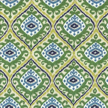 Jacaranda Emerald by Kasmir Fabric 5082 100% Cotton USA 12,000 Wyzenbeek Double Rubs H: 13 4/8 inches, V: 18 inches 54 - Fabric Carolina - Kasmir
