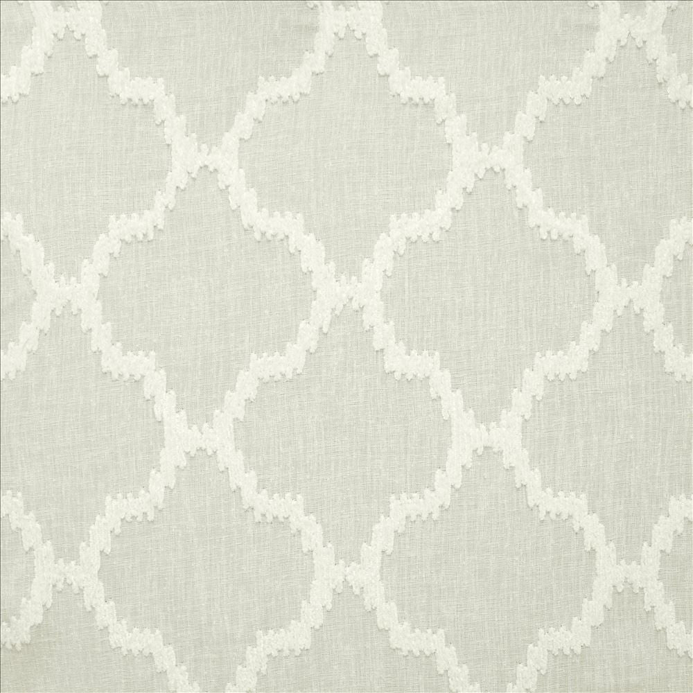 Jag Snow by Kasmir Fabric 5157 100% Polyester CHINA Not Tested Horizontal: 7 6/8 inches and Vertical: 7 6/8 inches 57 - Fabric Carolina -