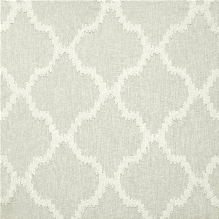 Jag Snow by Kasmir Fabric 5157 100% Polyester CHINA Not Tested Horizontal: 7 6/8 inches and Vertical: 7 6/8 inches 57 - Fabric Carolina -