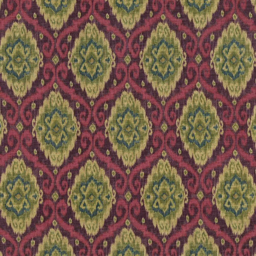 Jakarta Tourmaline by Kasmir Fabric 1418 USA 27,000 Wyzenbeek Double Rubs H: 13 4/8 inches, V:27 inches 54 - 55 - Fabric Carolina - Kasmir