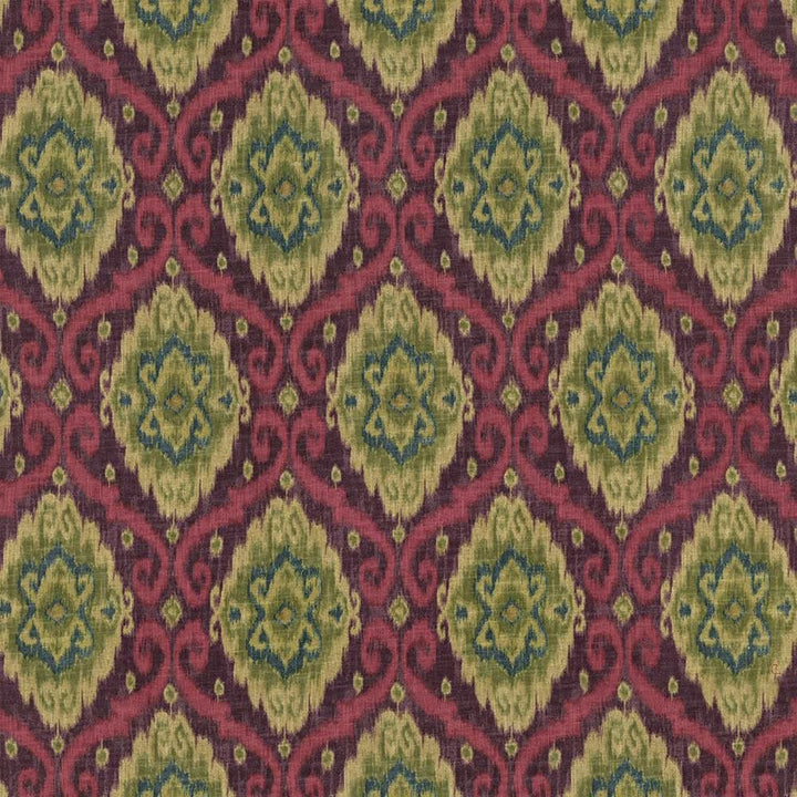 Jakarta Tourmaline by Kasmir Fabric 1418 70% Cotton 30% Linen USA 27,000 Wyzenbeek Double Rubs Horizontal: 13 4/8 inches and Vertical: 27 inches 54 - 55 - Fabric Carolina -