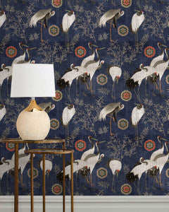 TSURU INDIGO Wallpaper (WP20392) by Mind The Gap