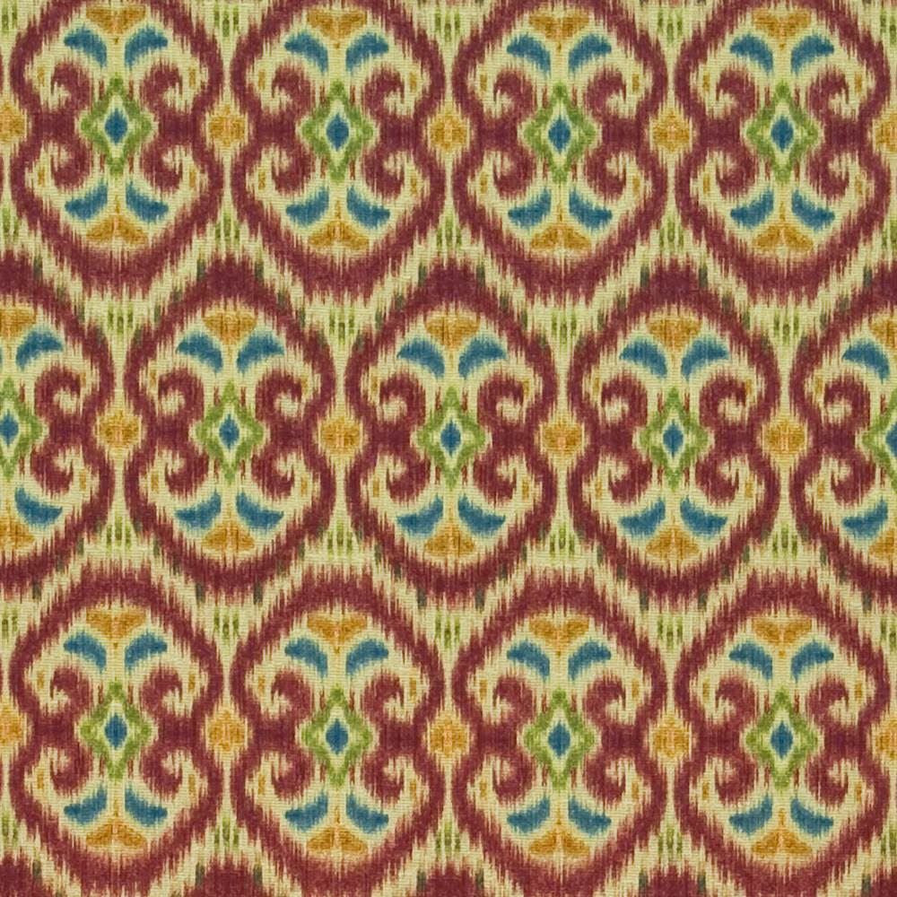 Java Joy Gem by Kasmir Fabric 1399 100% Cotton PERU 30,000 Wyzenbeek Double Rubs Horizontal: 13 4/8 inches and Vertical: 25 2/8 inches 54 - Fabric Carolina -