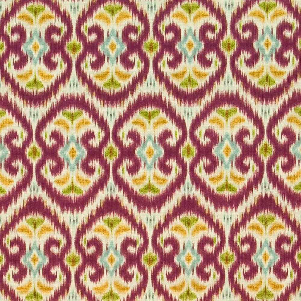 Java Joy Radicchio  by Kasmir Fabric See sample 100% Cotton
 PERU 30,000 Wyzenbeek Double Rubs </p><p>Repeat: Horizontal: 13 4/8 inches and Vertical: 25 2/8 inches 54  - Fabric Carolina -