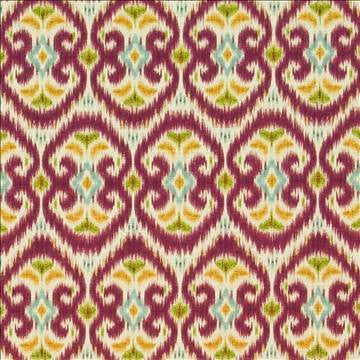 Java Joy Radicchio by Kasmir Fabric 1400 100% Cotton PERU 30,000 Wyzenbeek Double Rubs H: 13 4/8 inches, V: 25 2/8 inches 54 - Fabric Carolina - Kasmir