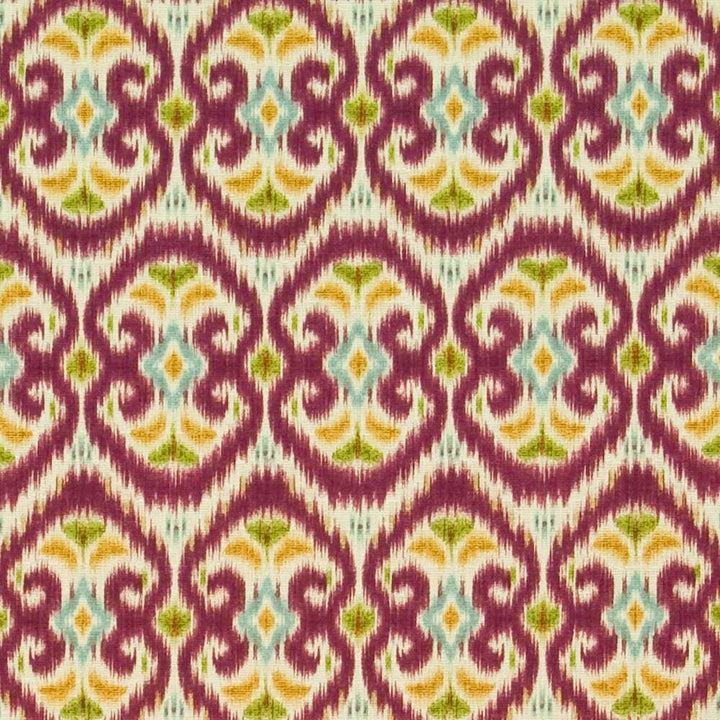 Java Joy Radicchio by Kasmir Fabric 1400 100% Cotton PERU 30,000 Wyzenbeek Double Rubs Horizontal: 13 4/8 inches and Vertical: 25 2/8 inches 54 - Fabric Carolina -