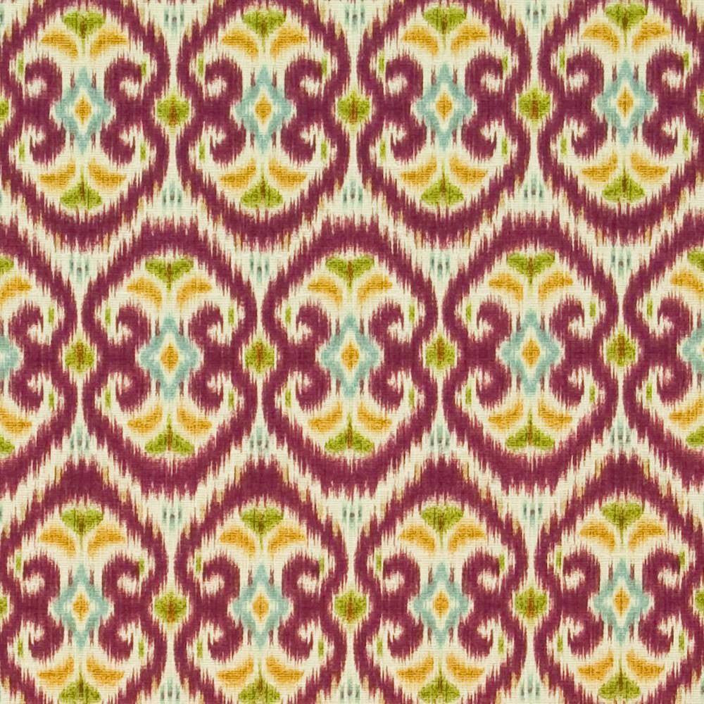 Java Joy Radicchio by Kasmir Fabric 1400 PERU 30,000 Wyzenbeek Double Rubs H: 13 4/8 inches, V:25 2/8 inches 54 - Fabric Carolina - Kasmir