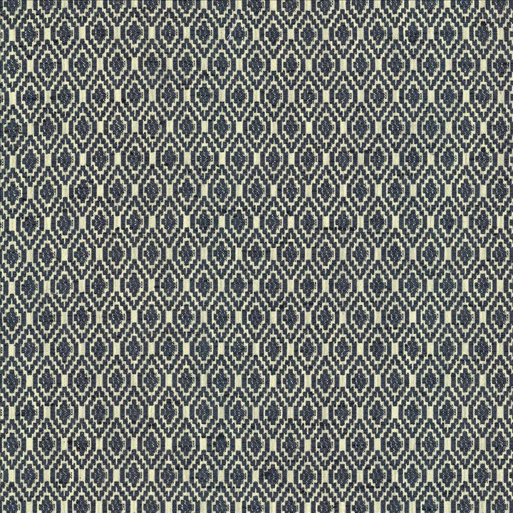 Jetsetter Marine  by Kasmir Fabric See sample 57% Polyester
43% Cotton
 INDIA 22,000 Martindale Cycles </p><p>Repeat: Horizontal: 1 inches and Vertical: 1 7/8 inches 54  - Fabric Carolina -