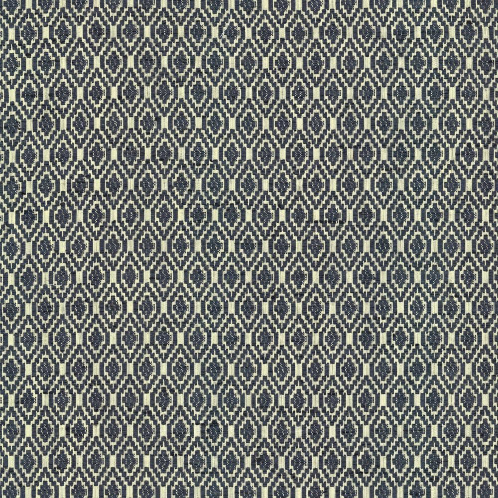 Jetsetter Marine by Kasmir Fabric 5125 57% Polyester
43% Cotton
 INDIA </p><p>Repeat: Horizontal: 1 inches and Vertical: 1 7/8 inches 53 - Fabric Carolina -