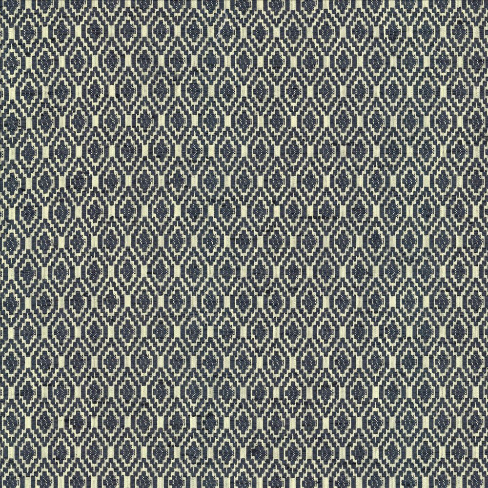 Jetsetter Marine by Kasmir Fabric 5125 57% Polyester
43% Cotton
 INDIA </p><p>Repeat: Horizontal: 1 inches and Vertical: 1 7/8 inches 54 - Fabric Carolina -