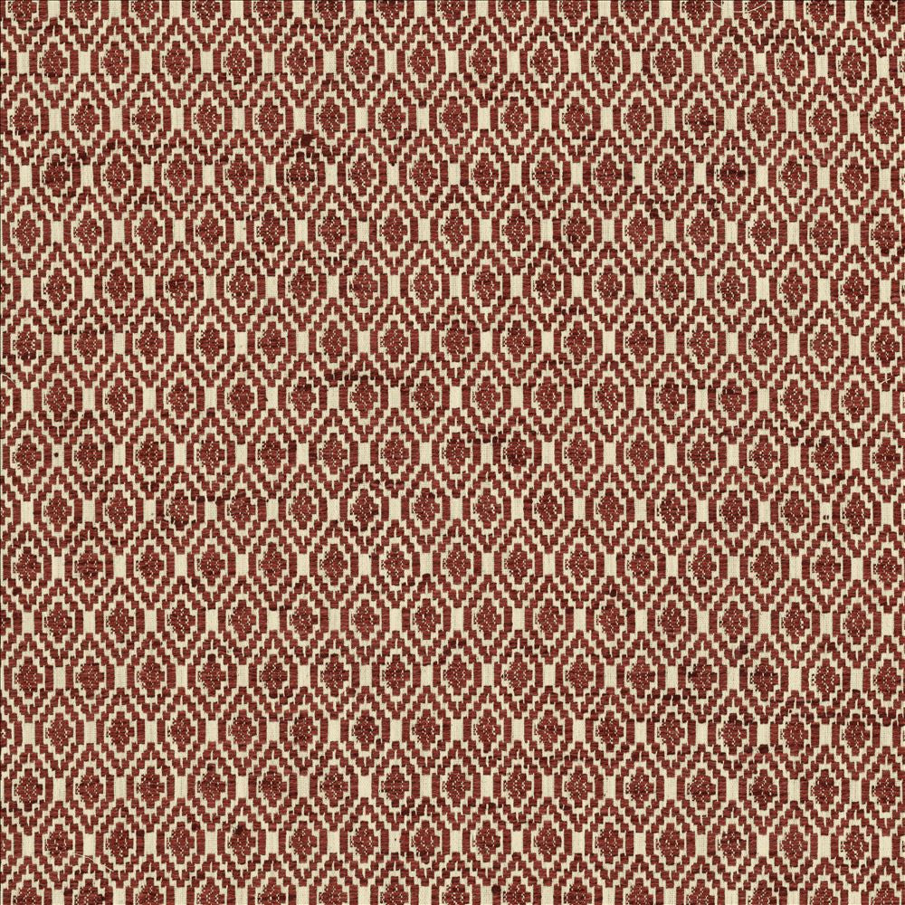 Jetsetter Rust by Kasmir Fabric 5121 57% Polyester
43% Cotton
 INDIA </p><p>Repeat: Horizontal: 1 inches and Vertical: 1 7/8 inches 54 - Fabric Carolina -