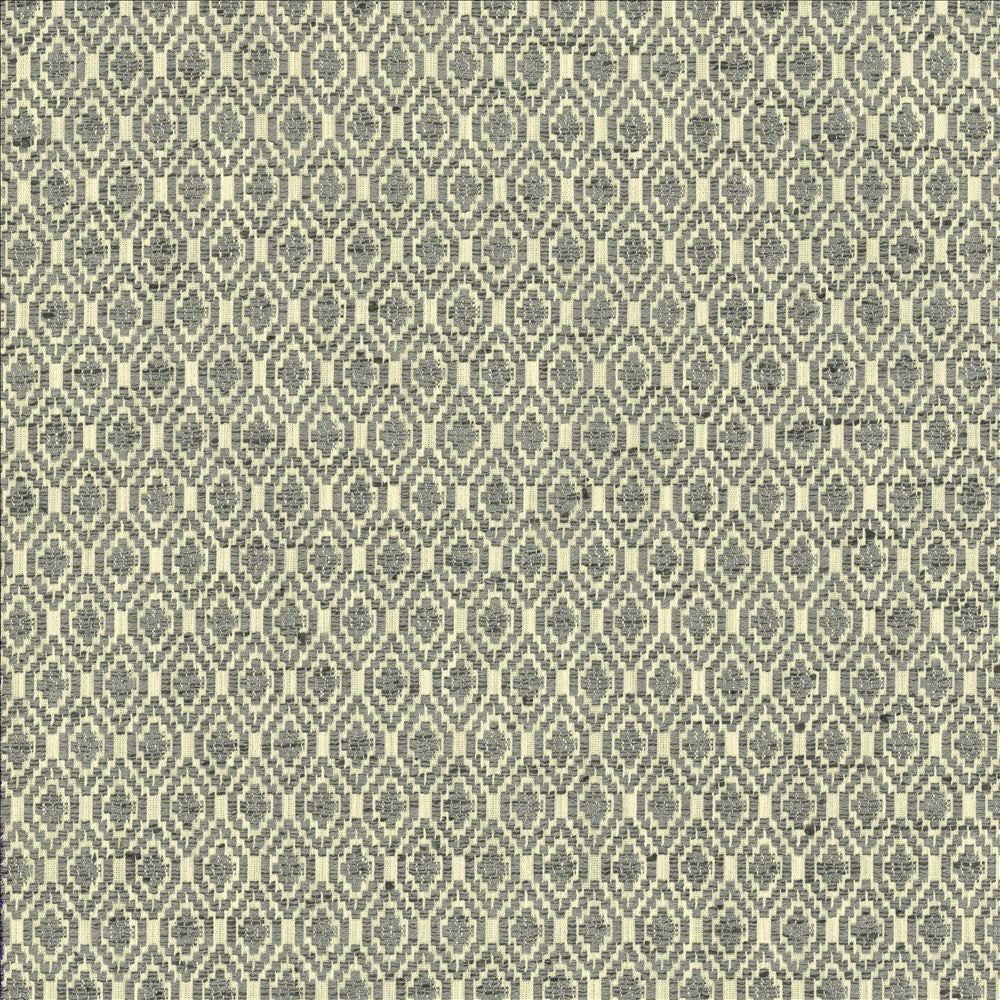 Jetsetter Smoke by Kasmir Fabric 5123 57% Polyester
43% Cotton
 INDIA 22,000 Martindale Cycles </p><p>Repeat: Horizontal: 1 inches and Vertical: 1 7/8 inches 53 - Fabric Carolina -