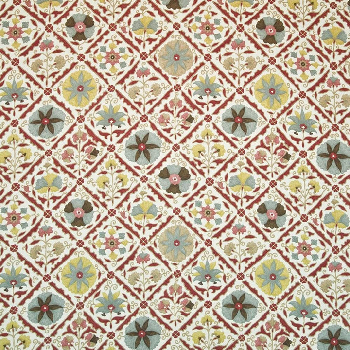 Jinga Floral Curry by Kasmir Fabric 1399 100% Cotton USA 15,000 Wyzenbeek Double Rubs Horizontal: 27 inches and Vertical: 27 inches 54 - Fabric Carolina -