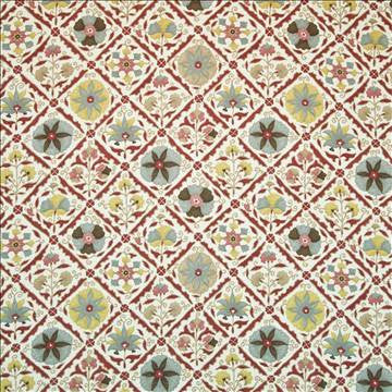 Jinga Floral Curry by Kasmir Fabric 1399 100% Cotton USA 15,000 Wyzenbeek Double Rubs H: 27 inches, V: 27 inches 54 - Fabric Carolina - Kasmir