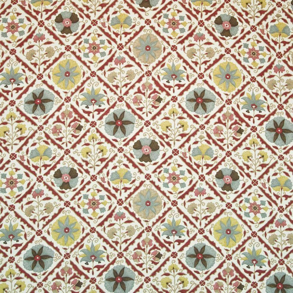 Jinga Floral Curry by Kasmir Fabric 1399 USA 15,000 Wyzenbeek Double Rubs H: 27 inches, V:27 inches 54 - Fabric Carolina - Kasmir