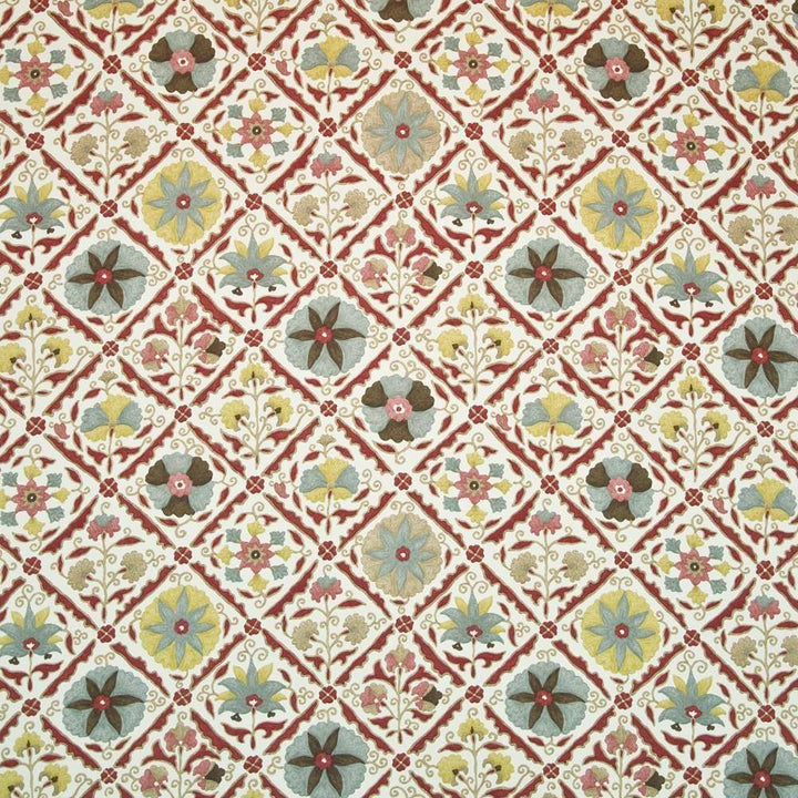 Jinga Floral Curry by Kasmir Fabric 1399 USA 15,000 Wyzenbeek Double Rubs H: 27 inches, V:27 inches 54 - Fabric Carolina - Kasmir