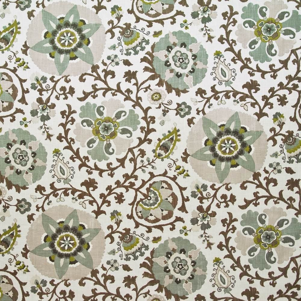 Jinga Gardens Woodland by Kasmir Fabric 1401 55% Linen
45% Rayon
 USA 15,000 Wyzenbeek Double Rubs Horizontal: 27 inches and Vertical: 36 inches 54 - Fabric Carolina -