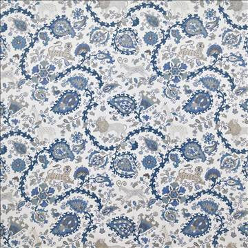Jinga Jungle Indian Sea by Kasmir Fabric 1401 100% Cotton USA 15,000 Wyzenbeek Double Rubs H: 27 inches, V: 27 inches 54 - Fabric Carolina - Kasmir