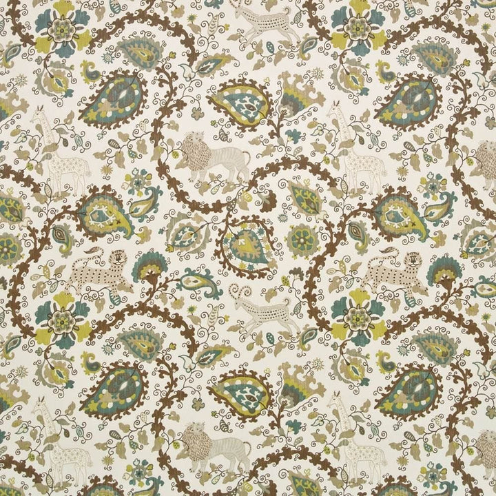 Jinga Jungle Woodland by Kasmir Fabric 1401 100% Cotton
 USA </p><p>Repeat: Horizontal: 27 inches and Vertical: 27 inches 54 - Fabric Carolina -
