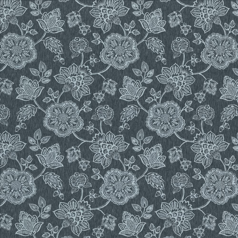 Jovial Navy by Kasmir Fabric 1467 78% Polyester
14% Cotton
8% Linen
 INDIA </p><p>Repeat: Horizontal: 18 2/8 inches and Vertical: 25 6/8 inches 54 - Fabric Carolina -