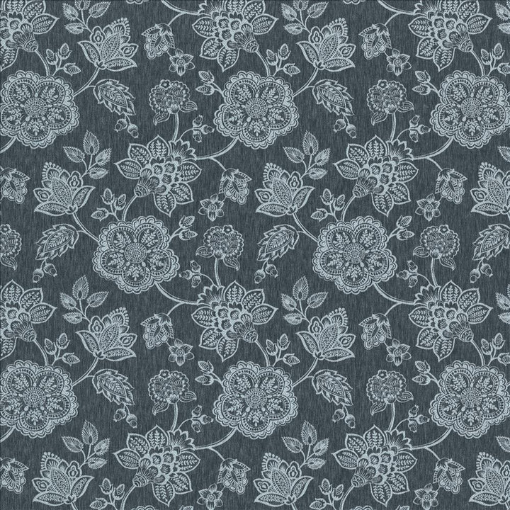 Jovial Navy by Kasmir Fabric 1467 78% Polyester
14% Cotton
8% Linen
 INDIA </p><p>Repeat: Horizontal: 18 2/8 inches and Vertical: 25 6/8 inches 54 - Fabric Carolina -